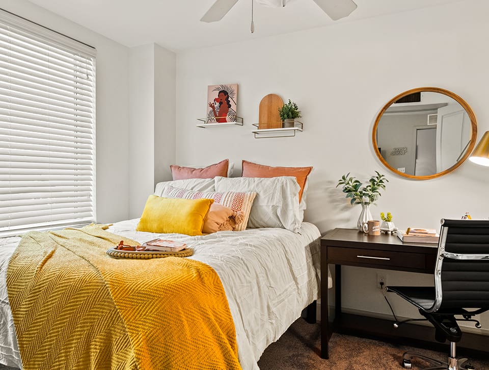 Furnished bedroom