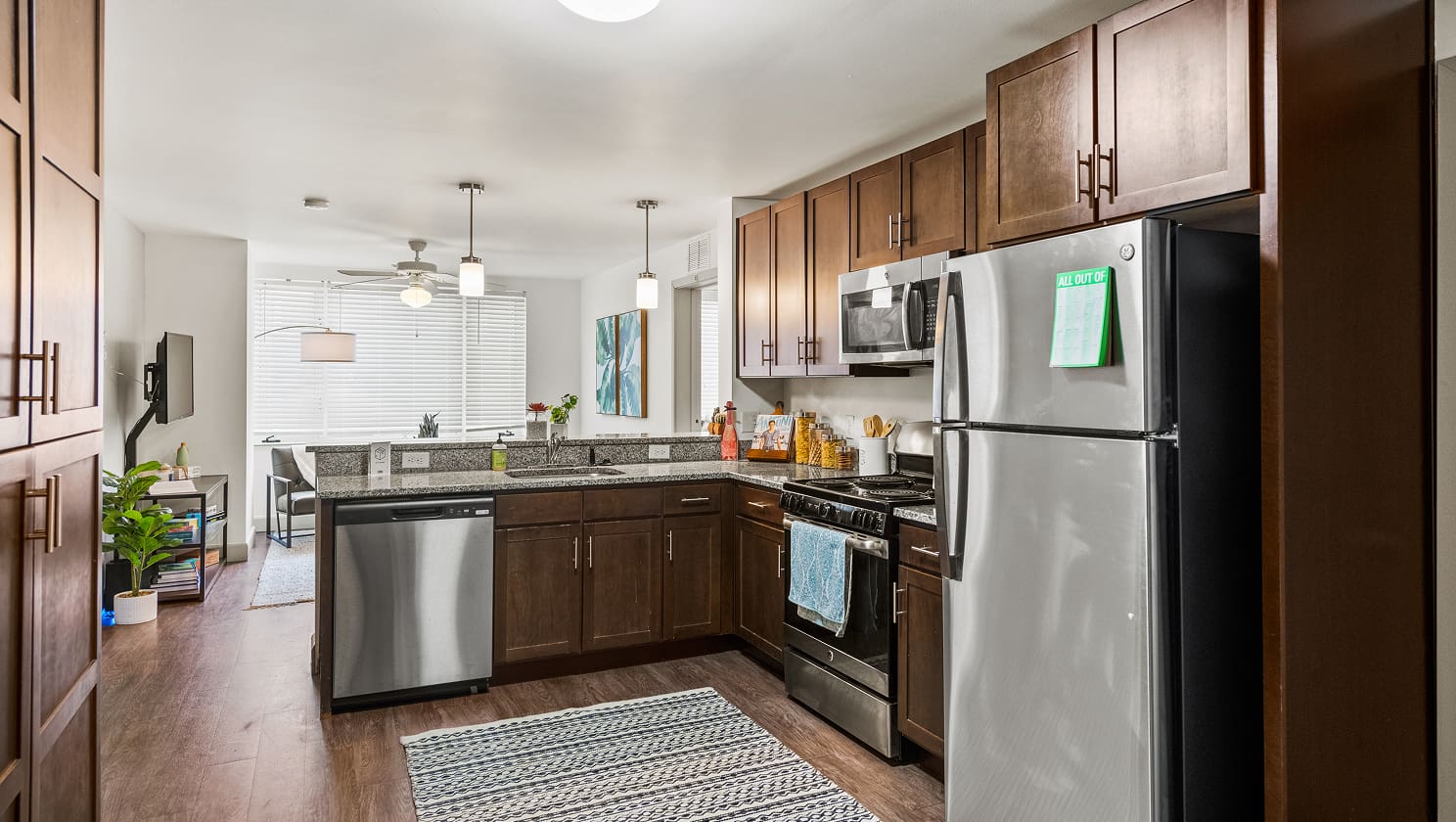 kitchen with modern appliances