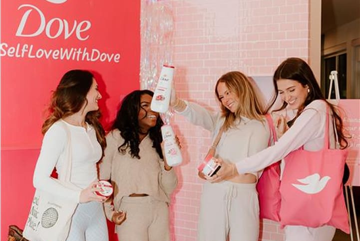 women at a Dove sponsored event