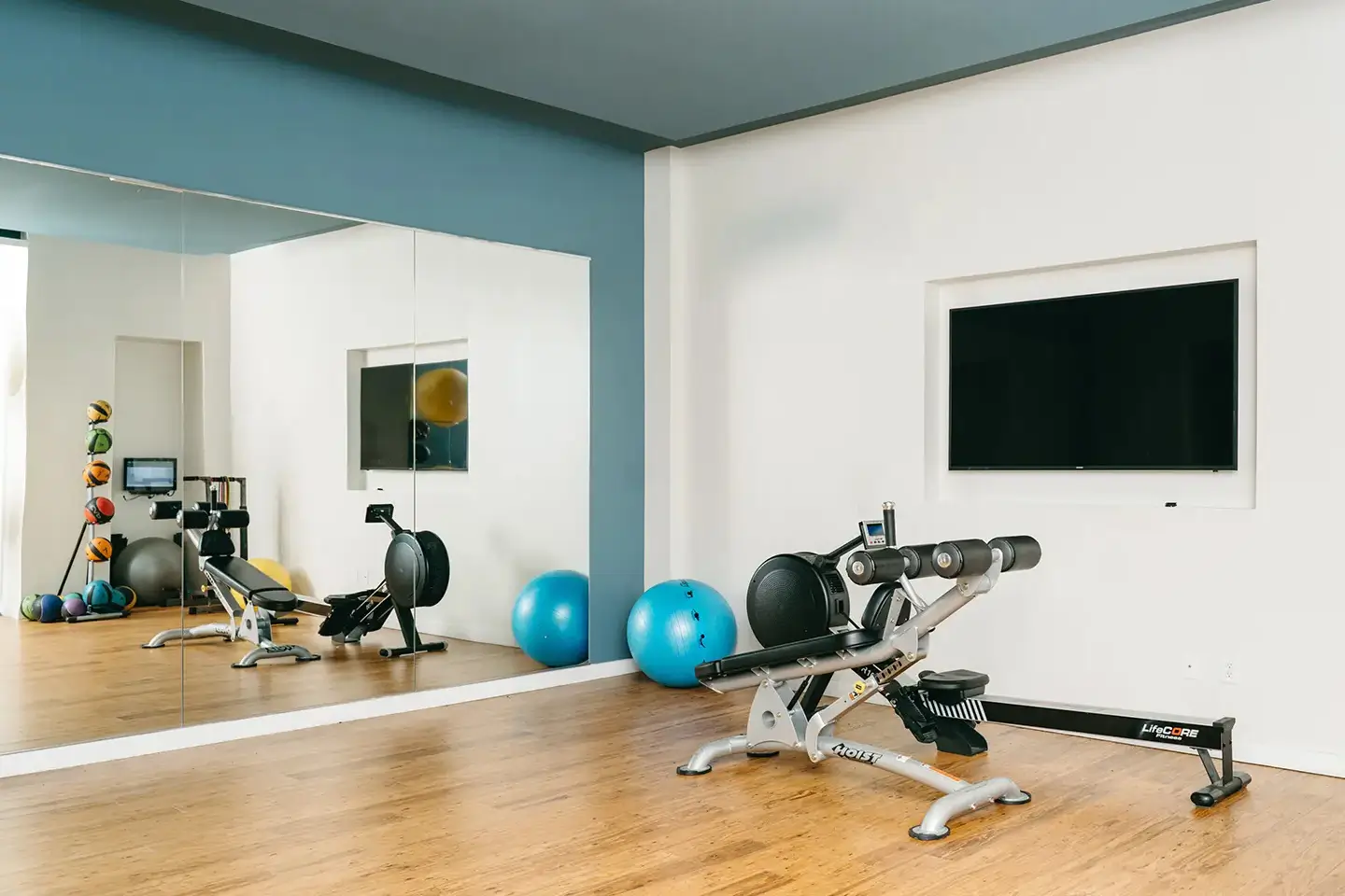 The fitness center at The Verge